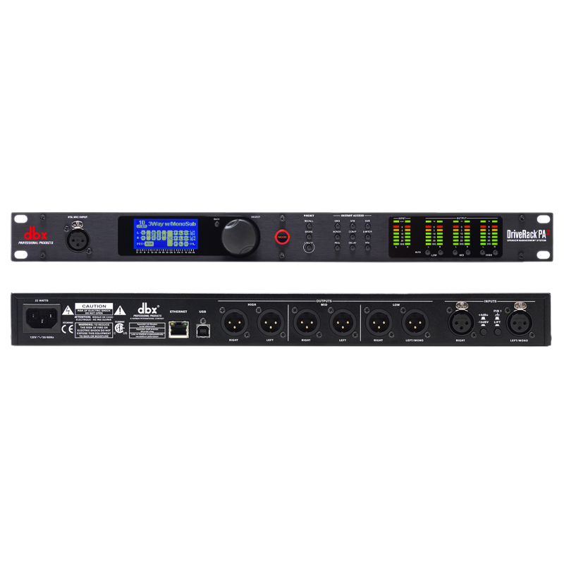 dbx DriveRack PA2 Loudspeaker Management Processor Wailian